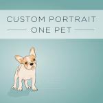 Custom Illustrated Pet Portrait - 8x10 Archival..